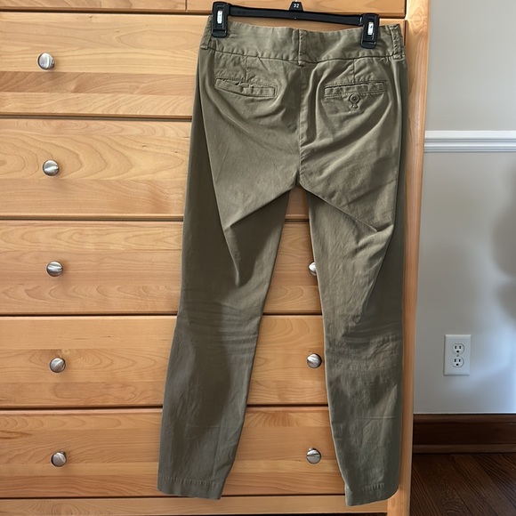 J. CREW Andie Chino Pant Olive Green - Picture 4 of 5